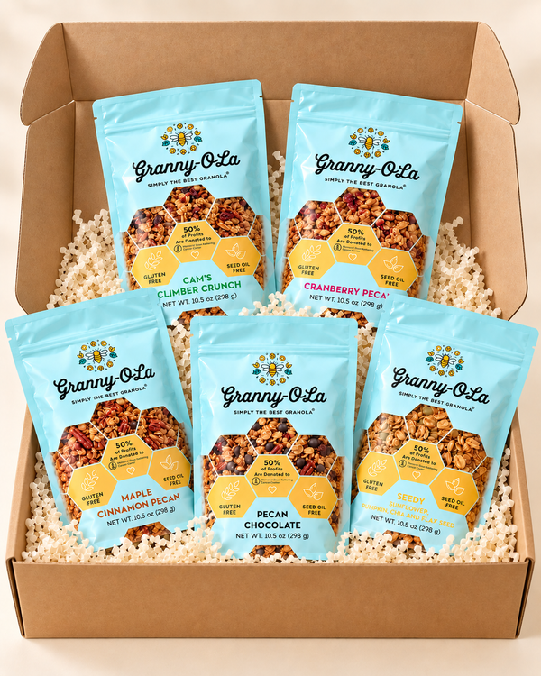 5-Flavor Full-Size Granola Sampler Pack