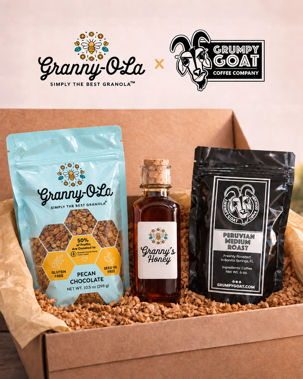 Build Your Own Gift Box by Granny-O-La: Granola, Grumpy Goat Coffee & Honey